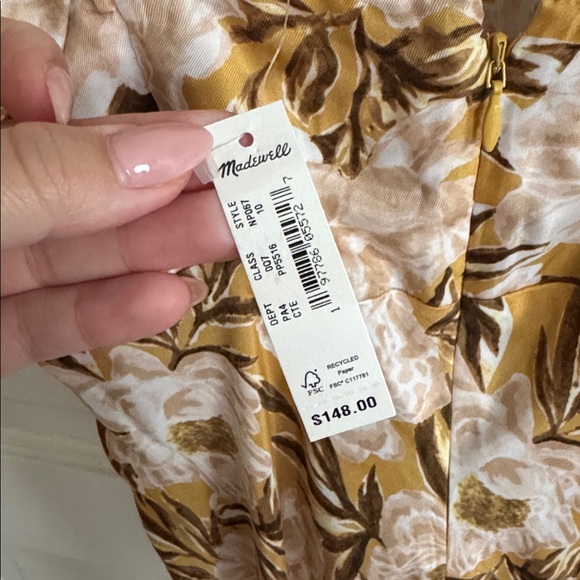 NWT Madewell Floral Dress - Picture 8 of 10